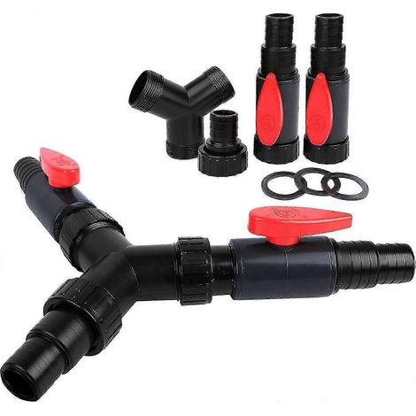 Distributeur en Y 20/25 mm (3/4 pouce - 1 pouce) pour pompe à eau de bassin CST-01F (1/4)