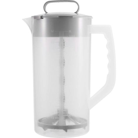 Mixkrug für Getränke, 2-Quart/64-Unzen-Kunststoffwasserkrug mit Deckel, wie abgebildet (1/5)