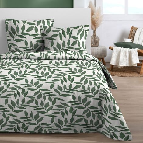 Housse de couette 240x220 AJANIA + 2 taies 100% microfibre