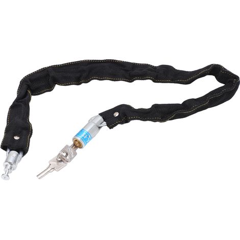 Antivol de chaîne pour vélo, moto et portes, avec 2 clés (1/5)