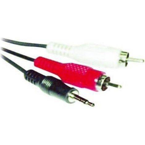 Câble Audio - Rca M - Mini-Jack 3 5 Mm M - 5 M