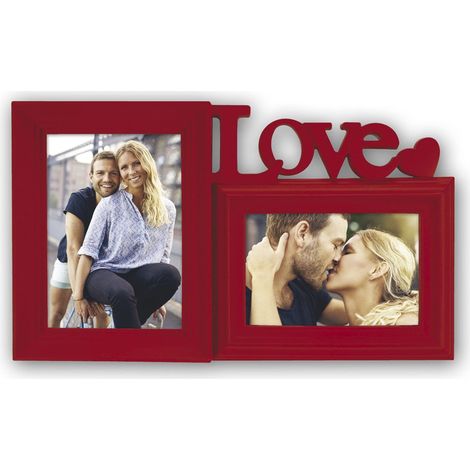 Cadre Photo Plastique Rouge 37 x 22 x 4 cm (1/2)