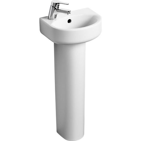 Ideal Standard Concept Arc Handrinse Basin and Full Pedestal Left Handed 350mm Wide (1/3)