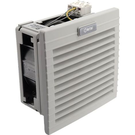 LETTEL - Grille 150x150 avec ventilateur 230V et filtre pour armoire électrique - GTA-125-VFF-230 (1/4)