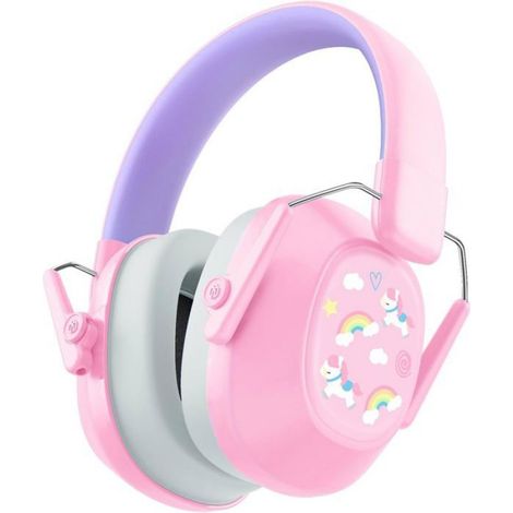1 Casque anti-bruit enfant SNR 29dB pliable mousse 22mm ajustable 38mm spectacles sport (1/5)
