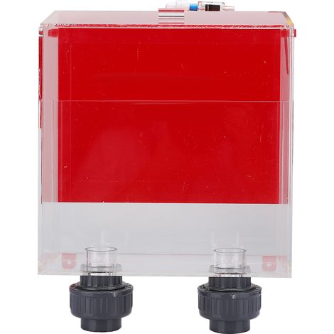 Siphon d'aquarium rouge en acrylique, trous libres sans électricité, boîte de débordement à démarrage automatique, accessoire pour Aquarium (1/5)
