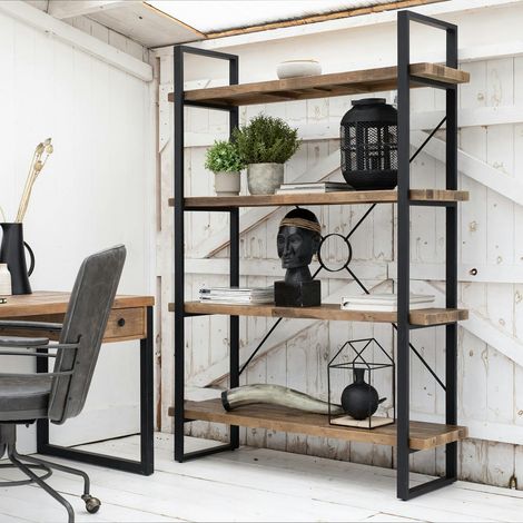 Bibliothèque Etagère bois recyclé BRISBANE