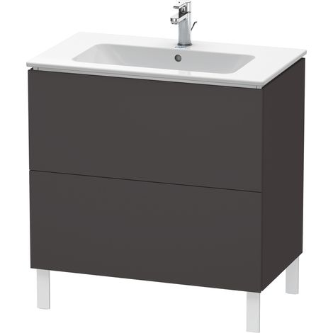 Duravit L-Cube mueble bajo lavabo, vertical, 2 extraíbles,