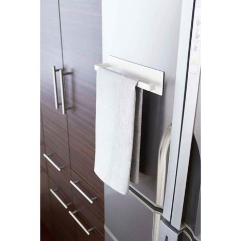 Porte-rouleau de papier toilette simple – Étagère adhésive – Porte-serviettes et mouchoirs – Blanc Femeo (1/5)