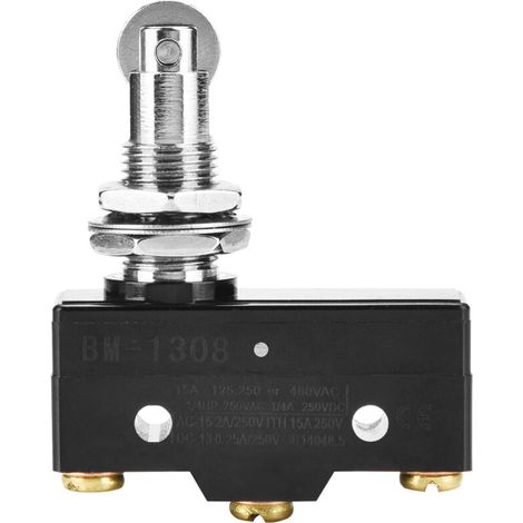 1 microinterruptor momentáneo de acción rápida, contactos de plata (BM-1308)-Crezuo