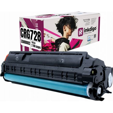 Inkdigo Toner CRG728 kompatibel mit Canon FaxL150, FaxL410 und i-Sensys FaxL150, TÜV-zertifiziert (1/5)