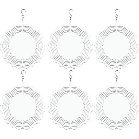 Lot de 6 girouettes 3D vierges de 8 pouces à sublimation (1/5)