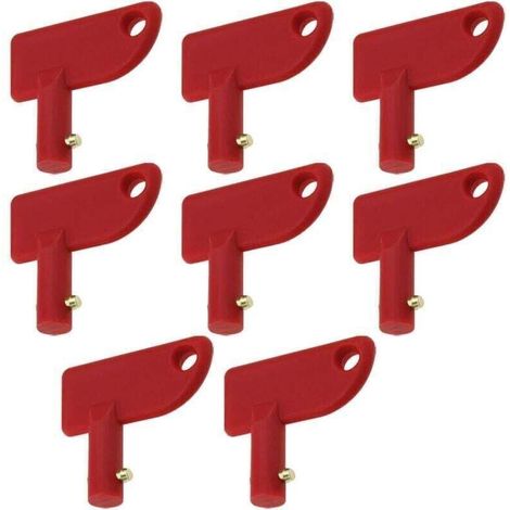 8pcs Voiture Batterie Isolateur Interrupteur Clé Batterie Coupé Interrupteur Clé , XU,Remplacement Batterie Déconnexion Interrupteur Clé pour Voiture Bateau Modifié Yacht - KZQ (1/4)