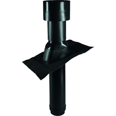 Pluggit Campana de techo aislada DN160, negro, DH160-KS