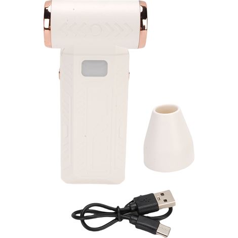 Ortviai Souffleur Électrique Rechargeable pour Séchage Rapide et Nettoyage – Blanc, 8000 mAh, 71 x 35 x 136 mm