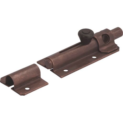 Aldeghi CATENACCIO PORTALUCCHETTO LEGGERO ACCIAIO BRONZATO mm.105 10.00 pz