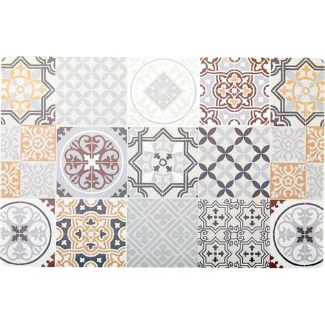 Lot de 6 sets de table effet carreaux de ciment MILES