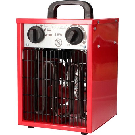 Calefactor Industrial 2000W con Regulador de Potencia y Turbina Bricoprofesional (1/5)