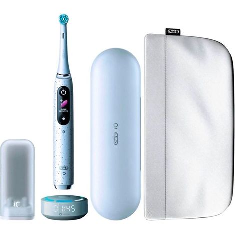 Oral B IO 10 Elektrische Zahnbürste Weiß Bluetooth-Verbunden + Tasche