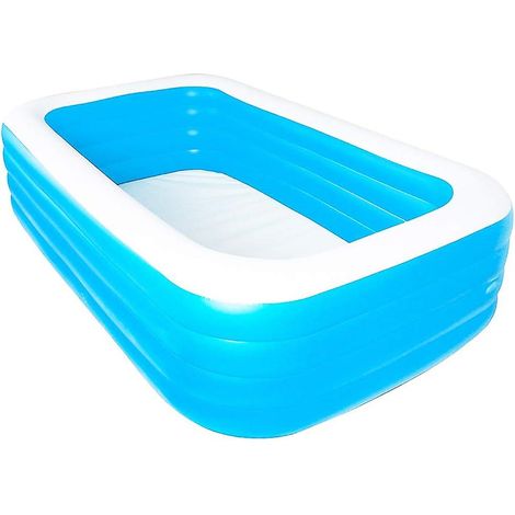 Piscine gonflable rectangulaire résistante de 1,8 m à quatre couches pour jardin d'été en famille (1/5)