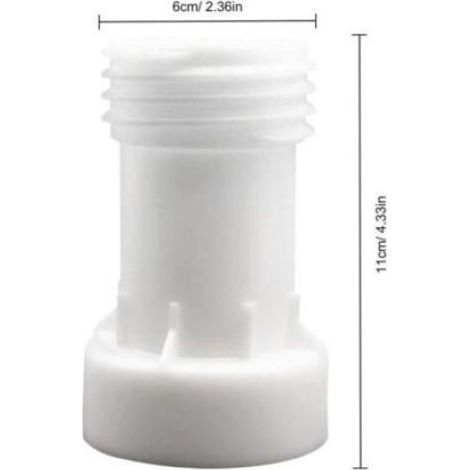Adaptateur réservoir IBC - - S60x6 DN50 - Joint étanche PVC - Filetage S60x6 - Pour IBC 1000 L (1/4)