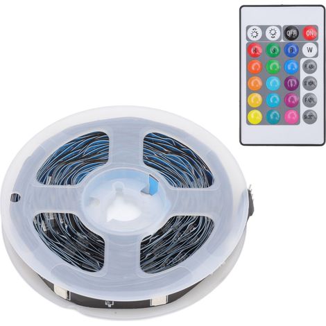 Multifunktionaler RGB WiFi Smart LED-Streifen, per App steuerbar, dimmbar, 5 m lang, ideal für Hauspartys und KTVs. (1/5)