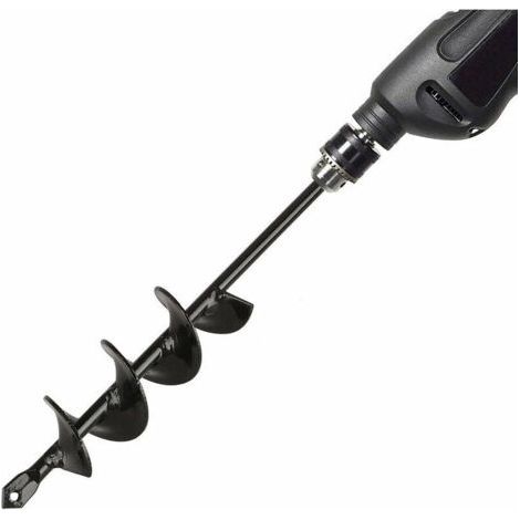 Memkey – Mèche pour tarière 4x22cm – Acier de première qualité – Pour sols cultivés et terrains rocheux – Compatible perceuses 3/8' et 18V (1/4)
