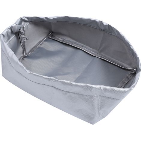 GARRYFIZH Friteusendeckel 20x15x8 cm Kleine Schutzhülle aus Oxford-Gewebe für Haushalts- und Außenfritteusen (Grau) (1/5)