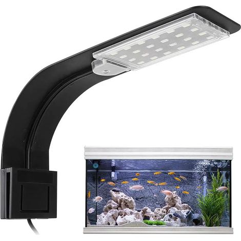 Lampe pour aquarium, lampe LED 10W, 24 LED, convient aux aquariums et aux bassins à poissons. (1/5)