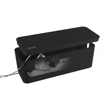 Logilink KAB0062 Organizador de cables negro gran formato (1/3)
