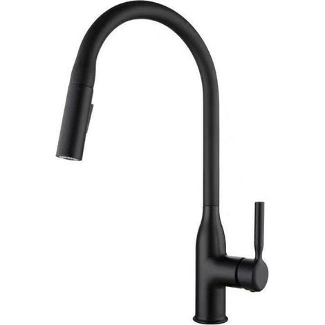 Kitchen Sink Mixer Tap, Kitchen Faucets with Pull Out Spray, 360~ Swivel Single Lever, Kitchen Sink Faucet, High Arc Flexible Spout, Hot and Cold Kitchen Mixer Tap with Magnetic Docking Station 2 Spra (1/5)