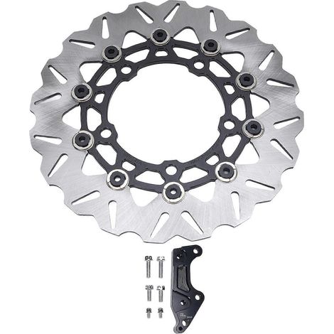 Disque de frein avant 300mm pour moto Forza300 Forza350 2017-2025, rotor de remplacement en acier, haute performance, compatible NSS300, pièce d'origine qualité, garantie durabilité et sécurité. (1/5)