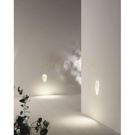 FARETTO-SEGNAPASSO DA INCASSO LISCIO BIANCO H.23CM LED 3000K 90LM 1W