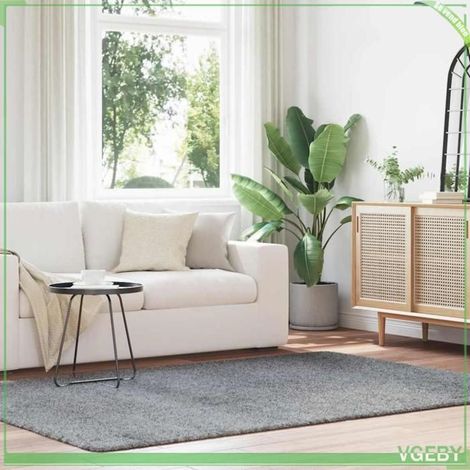 4102842 Tapis shaggy à poils longs NAVARRA gris clair 160x230 cm (1/5)
