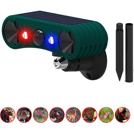 Alarme Solaire Ultrason - 1 Pièce - Extérieur Intérieur - Sirène 130 DB - Anti-Intrus Animaux (1/5)