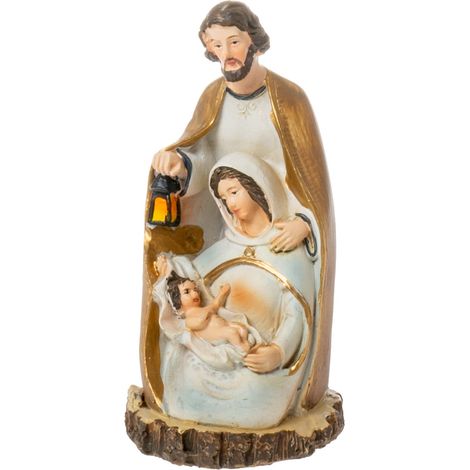 Presepe natalizio con la Sacra Famiglia, 12,5 cm. (1/2)