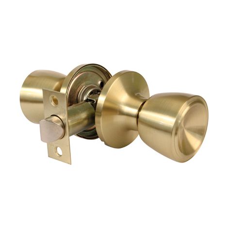 Trittschalenknopf aus mattiertem Messing, Mod. 601 11115 Freund (1/2)