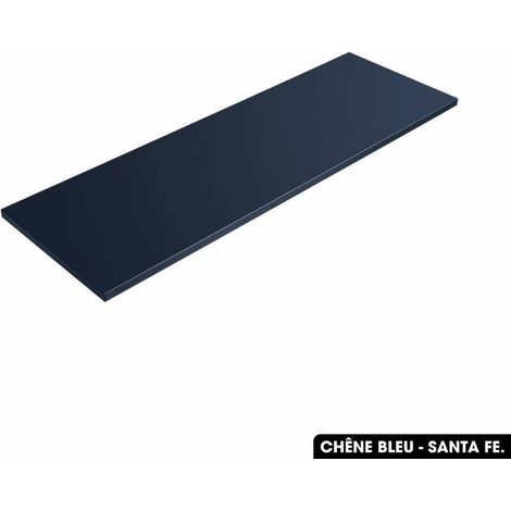 Plan de vasque en bois CHÊNE BLEU - SANTA FE L.60 x P.46 x H.2,5 (1/4)