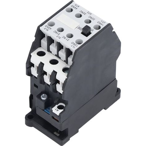 AC-Schütz für DIN-Schienenmontage, Haushaltsstromkreissteuerung, 220 V, 50/60 Hz, 16 A, 2 Schließer, 2 Öffner, 3TF42 (1/5)