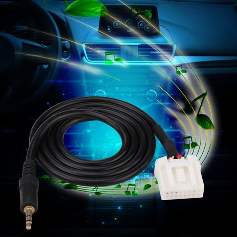 Câble adaptateur audio 3,5 mm AUX entrée MP3 radio téléphone pour Mazda 3/6, connecteur jack, accessoire voiture (1/5)