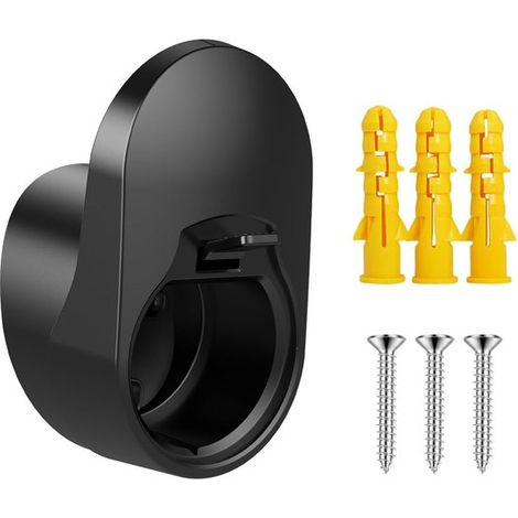 Ladekabel-Aufhängungshalterung, universelle Kabelhalterung für Elektrofahrzeuge, 1 Stück, schwarz.