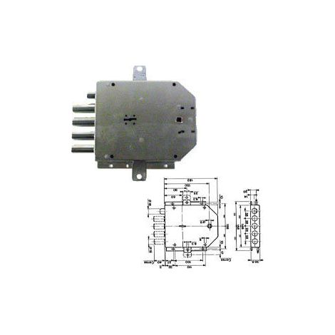 SERRATURA 555 SX CHIAVE LUNGA CF.IND.