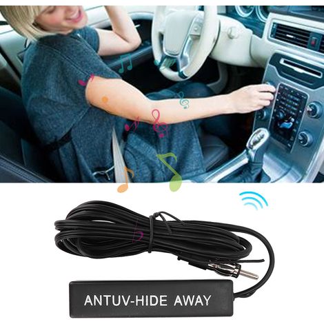 Antenne radio FM/AM amplifiée 12V universelle pour autoradio stéréo, voiture, camping-car, bateau, antenne cachée avec amplificateur intégré (1/5)