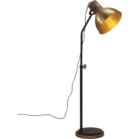 Stehleuchte 25 W Antik Messing 30x30x100-150 cm E27