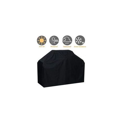 Housse de Barbecue Imperméable et Coupe-Vent en Tissu Oxford Résistante aux UV pour Grils Extérieurs 145x61x117cm (1/5)