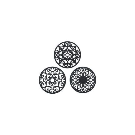Dessous de Plat Silicone, 3PCS Anti-dérapant Anti-Chaleur 250 °C Multifonction Repose-cuillère Dessous de Verre de Cuisine Tapis de Table pour Cuisine et Salle à Manger (1/5)