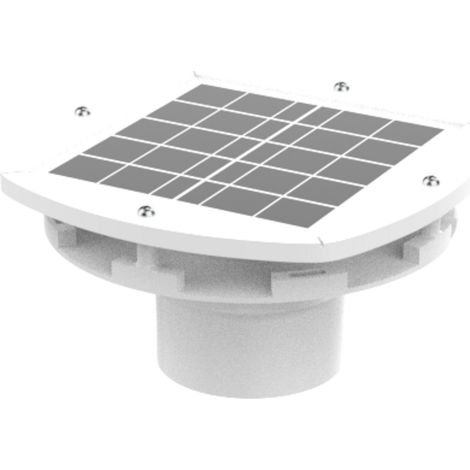 Extracteur solaire rechargeable pour fosse septique – Ventilation secondaire 100mm – Autonome 24h/24 – Silencieux et efficace – Epuractif (1/5)