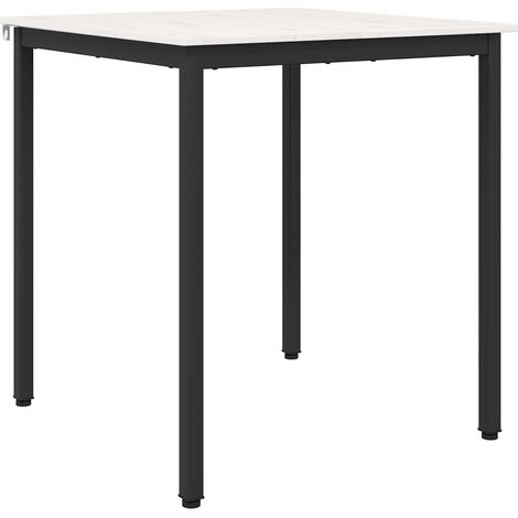 Dining Table White 70 x 70 x 75 cm Solid Pine Wood vidaXL