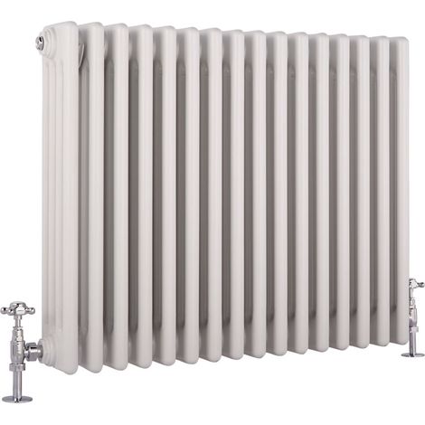 Milano Windsor White Cast Iron Style Four Column Horizontal Radiator - 600mm x 785mm (1/5)