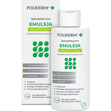 JM SANTE Poliderm - émulsion pour peaux sujettes aux inflammations chez les chiens et les chats – 140 ml